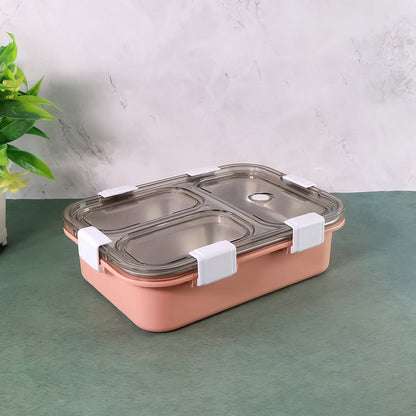 3-Compartment Lunch Box - (1 Pc)