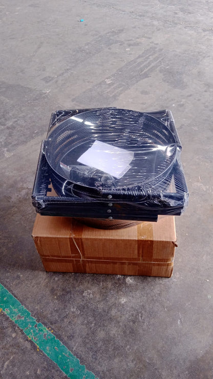 4-Layer Round Metal Folding Storage Trolley with Mesh Baskets and Wheels – Multi-Purpose Organizer Rack (1 Pc)